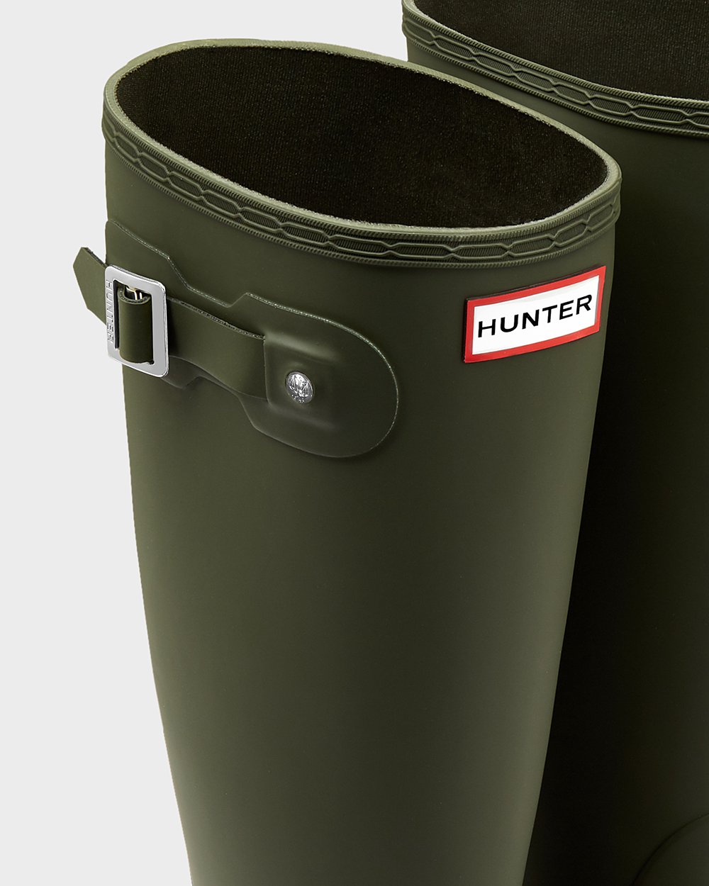 Hunter Original Tall Rain Boots - Sale Online Womens Dark Olive - GABXYO764